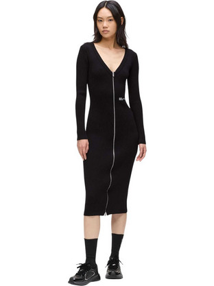 Karl Lagerfeld Midi Καθημερινό Φόρεμα Μαύρο A4W13011-999