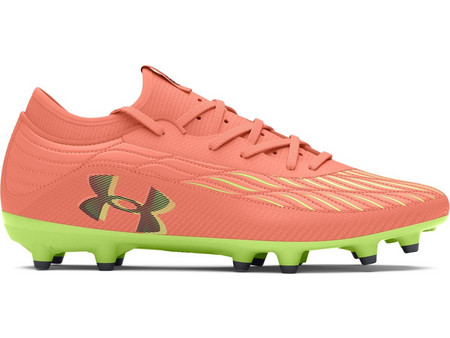 Under Armour UA U Magnetico Select 4 FG 3027707-800 Ποδοσφαιρικά Παπούτσια με Τάπες και Καλτσάκι Πορτοκαλί Κίτρινα