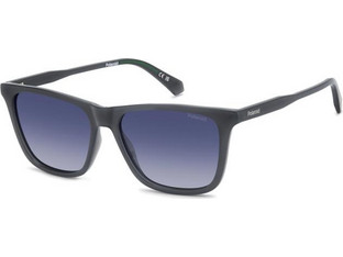 Polaroid Eyewear PLD4190/S KB7/Z7 Ανδρικά Γυαλιά Ηλίου Τετράγωνα Κοκάλινα Μαύρα με Μπλε Φακό