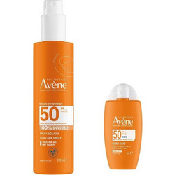 Avene Invisible Sun Care Spray SPF50 200ml + Ultra Fluid Invisible SPF50 50ml