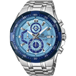 Casio Edifice Ανδρικό Ρολόι Χρονογράφος με Ασημί Μεταλλικό Μπρασελέ EFR-539DE-2AVUEF