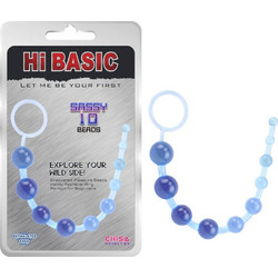 Chisa Novelties Hi Basic Sassy Πρωκτικές Μπίλιες 30cm Μπλε