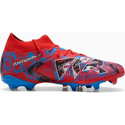 Puma Future 8 Match FG 108749-01 Ποδοσφαιρικά Παπούτσια με Τάπες και Καλτσάκι Κόκκινα Μπλε