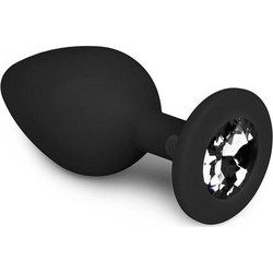 EasyToys Medium Πρωκτική Σφήνα Diamond Plug 8.5cm Μαύρη