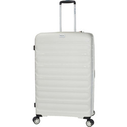 Dielle 100/70 Βαλίτσα Μεγάλη 77x50x30cm με 4 Ρόδες Λευκή