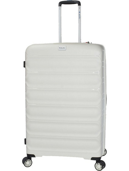 Dielle 100/70 Βαλίτσα Μεγάλη 77x50x30cm με 4 Ρόδες Λευκή