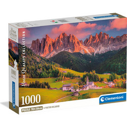 Puzzle Clementoni High Quality Collection Μαγευτικές Ιταλικές Άλπεις 1000 Κομμάτια