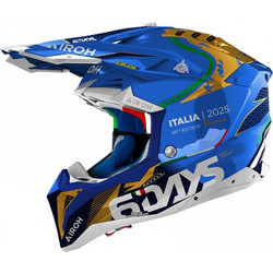 Airoh Aviator 3 6 Days Italy 2025 Blue Κράνος Μηχανής On / Off 1330gr