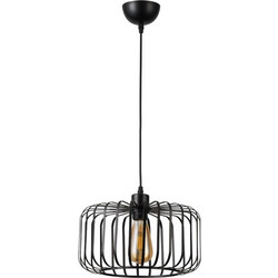 ARlight PDC 6112 BK Κρεμαστό Φωτιστικό Οροφής Μονόφωτο E27 Μαύρο Φ30cm 0114072
