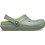 Crocs Ανατομικές Χειμερινές Παιδικές Παντόφλες για Αγόρι με Γούνα Πράσινο Mint Lime 207010-308