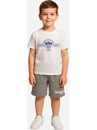 Action ΔΕΛΑΣΑΛ Παιδικό T-Shirt Κοντομάνικο Λευκό 12380045-01