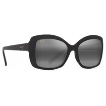 Maui Jim MJ0735S-009 Γυναικεία Γυαλιά Ηλίου Πεταλούδα Κοκάλινα Μαύρα με Aσημί Φακό