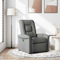 vidaXL Πολυθρόνα Relax με Υποπόδιο Ανακλινόμενη Ανθρακί 4015617
