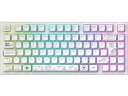 Dark Project ALU81A Terra Nova Ασύρματο Μηχανικό Gaming Πληκτρολόγιο TenKeyLess με G3ms Moonstone Διακόπτες RGB White