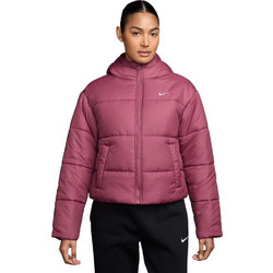 Nike Sportswear Classic Γυναικείο Μπουφάν Χειμωνιάτικο Puffer Κοντό Φούξια FZ5899-634