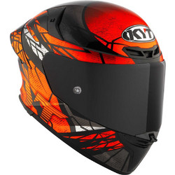 KYT TT-Revo Combustion Multicolor Orange Κράνος Μηχανής Full Face
