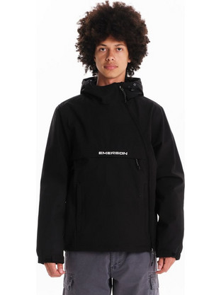 Emerson Ανδρικό Μπουφάν Χειμωνιάτικο Pullover Μαύρο Λευκό EM10.62A