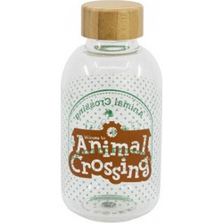 Aria Trade Animal Crossing Παιδικό Παγούρι Γυάλινο Διαφανές 620ml