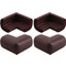 For Home Σετ Προστατευτικές Γωνίες Καφέ 4τμχ For Home Σετ Προστατευτικές Γωνίες Καφέ 4τμχ