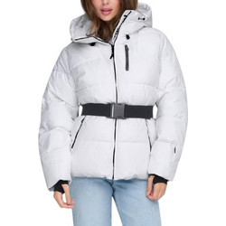 Only Γυναικείο Μπουφάν Χειμωνιάτικο Puffer Μακρύ Λευκό 15352040