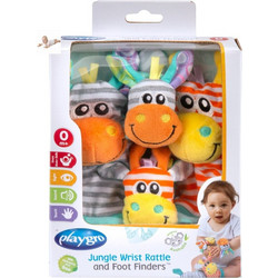 Playgro Wrist Rattle and Foot Fingers Σετ Κουδουνίστρες για Νεογέννητα