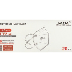 Jiada FFP2 NR Μάσκα Προστασίας Λευκή 20τμχ