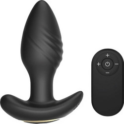 Guilty Toys Πρωκτική Σφήνα με Δόνηση 10cm Μαύρη