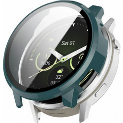 Techsuit Πλαστική Θήκη με Προστασία Οθόνης για Garmin Venu 4 45mm Πετρόλ
