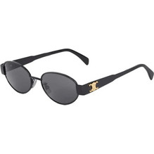 Celine CL40235U 01A Ανδρικά Γυαλιά Ηλίου Οβάλ Κοκάλινα Μαύρα με Μαύρο Φακό