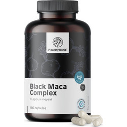 HealthyWorld Black Maca 5000mg 180 Κάψουλες