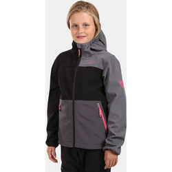 Kilpi Αθλητικό Παιδικό Μπουφάν Χειμωνιάτικο Softshell Αδιάβροχο Αντιανεμικό Ανθρακί Μαύρο WJ0113KI-BLK