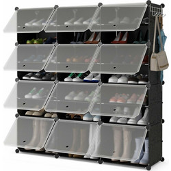 Costway Παπουτσοθήκη Πλαστική M94xΠ37xΥ145cm JZ10059DK