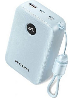 Vention FKBL0-C Power Bank 20000mAh 22.5W με Θύρα USB-A & 2 Θύρες USB-C Light Blue