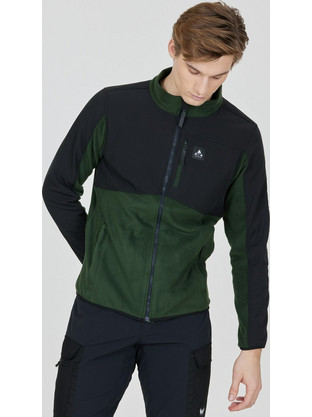 Whistler Ανδρική Ζακέτα Fleece με Φερμουάρ Χακί W223176
