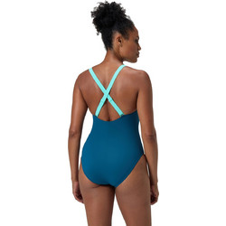 Speedo Αθλητικό Ολόσωμο Μαγιό Πετρόλ 8-00369816009