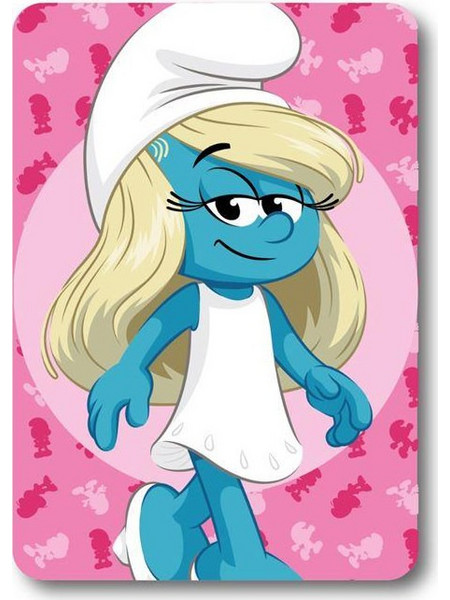 Dimcol Smurfs 12 Κουβέρτα Κούνιας Fleece 110x140 Φούξια