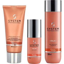 System Professional Solar Σετ Περιποίησης Μαλλιών Spray 125ml + Κρέμα Φορμαρίσματος 200ml + Σαμπουάν 250ml