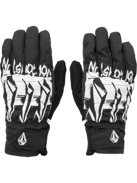 Volcom V.Co Nyle Αδιάβροχα Ανδρικά Γάντια Σκι & Snowboard Μαύρα Λευκά