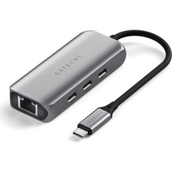 Satechi ST-H3C25EM USB Hub 3.0 USB-C με 4 Θύρες USB-C / Ethernet