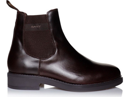 Gant Prepdale Ανδρικά Chelsea Μποτάκια Δερμάτινα Καφέ 3GS31651105