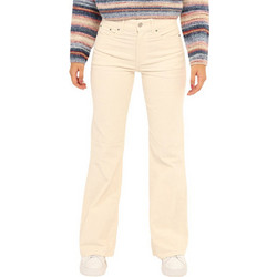 Pepe Jeans Ψηλόμεσο Κοτλέ Γυναικείο Παντελόνι Bootcut Εφαρμογή Καμπάνα Μπεζ PL21000202-805