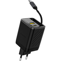 Dudao A67EU Φορτιστής με Καλώδιο USB-C με Θύρα USB-A & Θύρα USB-C 67W Quick Charge 3.0 & Power Delivery
