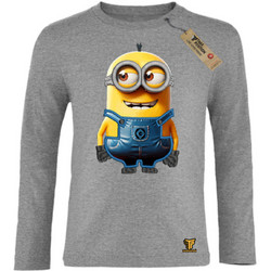 Takeposition Minions Παιδικό T-Shirt Μακρυμάνικο Γκρι 214-814-1102