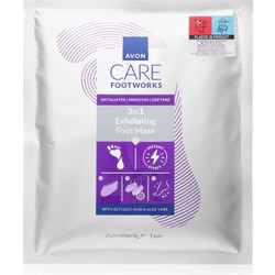 Avon Care Footworks Peeling Μάσκα Ποδιών 2x20ml