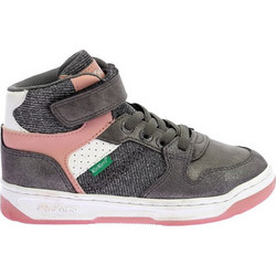 Kickers Παιδικά Sneakers Μποτάκια Γκρι Ροζ 972792-30-123