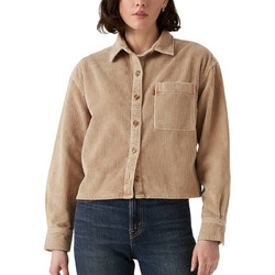 Levi's Celine Μακρυμάνικο Γυναικείο Πουκάμισο Κοτλέ Mονόχρωμο Μπεζ 003OX-0003