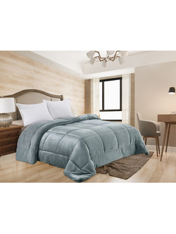Γαρύφαλλο Κουβερτοπάπλωμα Υπέρδιπλο Microfiber 220x240 Square Γκρι