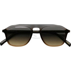 Alexander McQueen STEVE 114 Ανδρικά Γυαλιά Ηλίου Aviator Κοκάλινα Καφέ με Καφέ Φακό