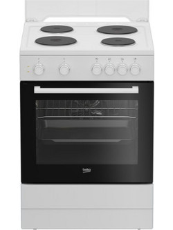 Beko FBE66000WD Κουζίνα Ηλεκτρική 66lt με Εμαγιέ Εστίες 60cm