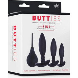 NMC Butties 3 in 1 Training Σετ Πρωκτικές Σφήνες Μαύρες 4τμχ
